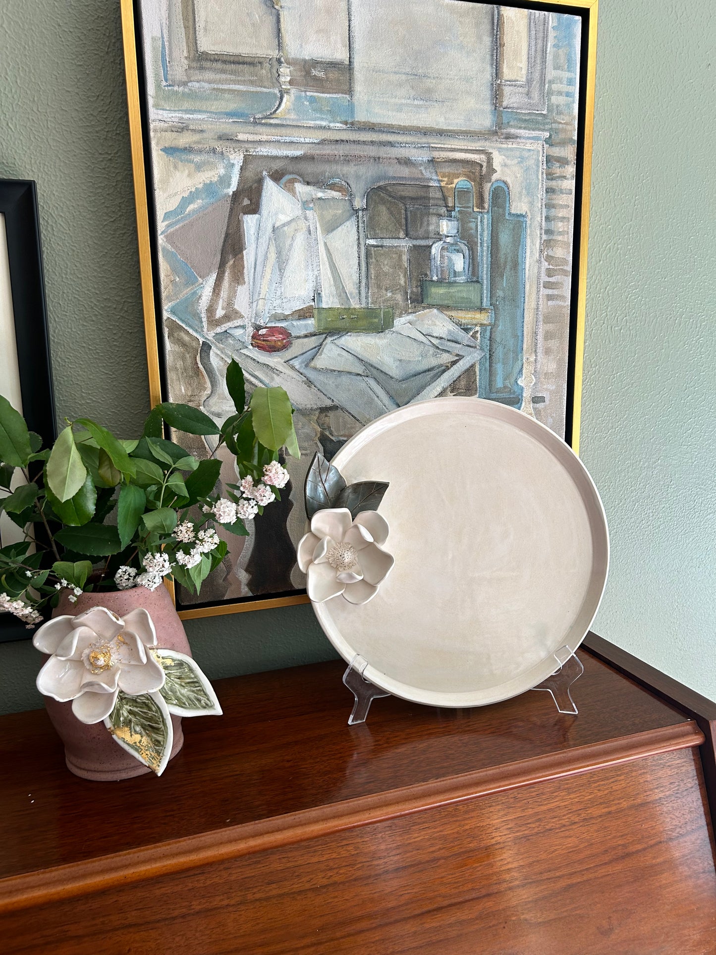 Circle magnolia platter (n. 12)