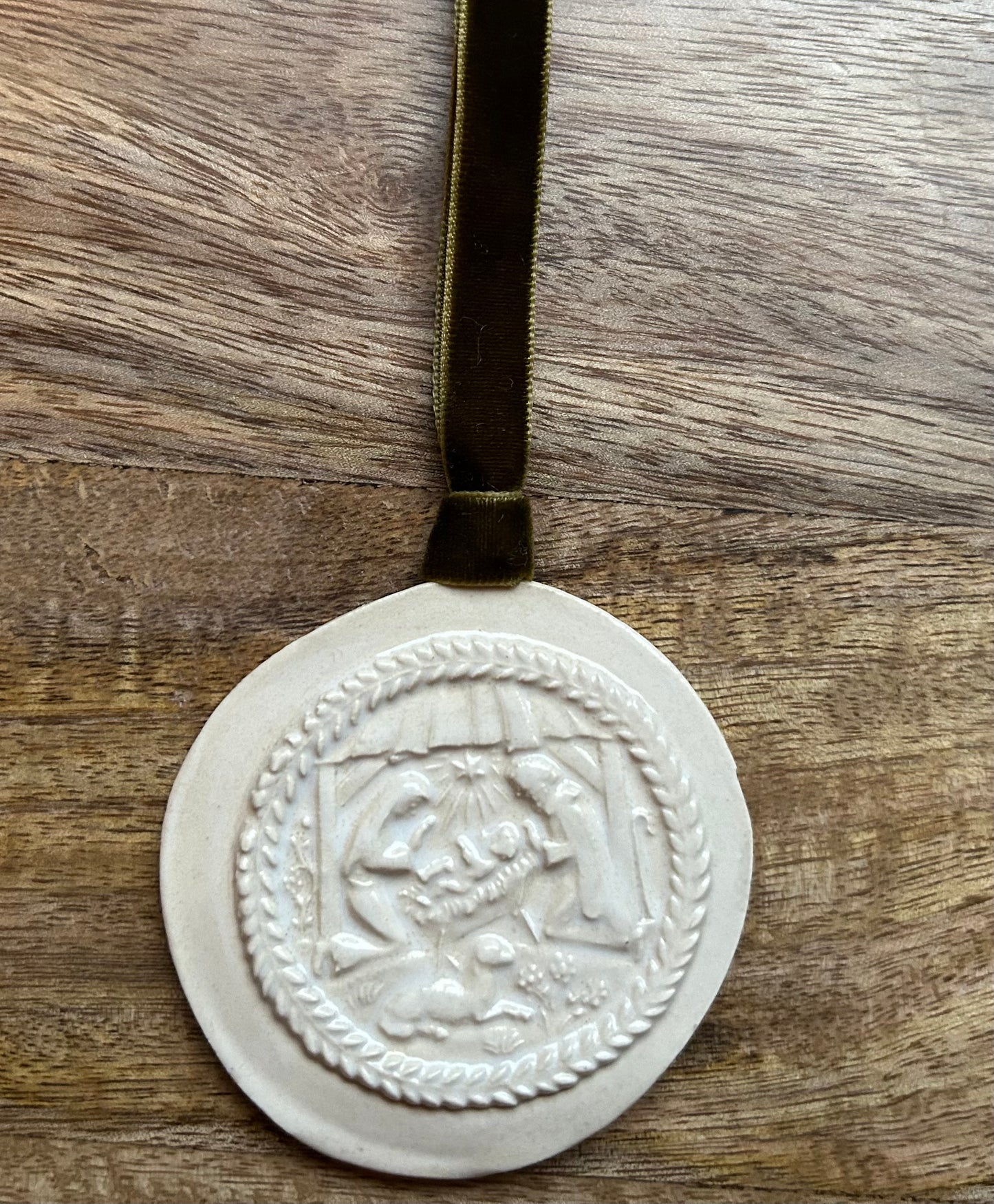 Nativity Vintage Cookie Press Ornament