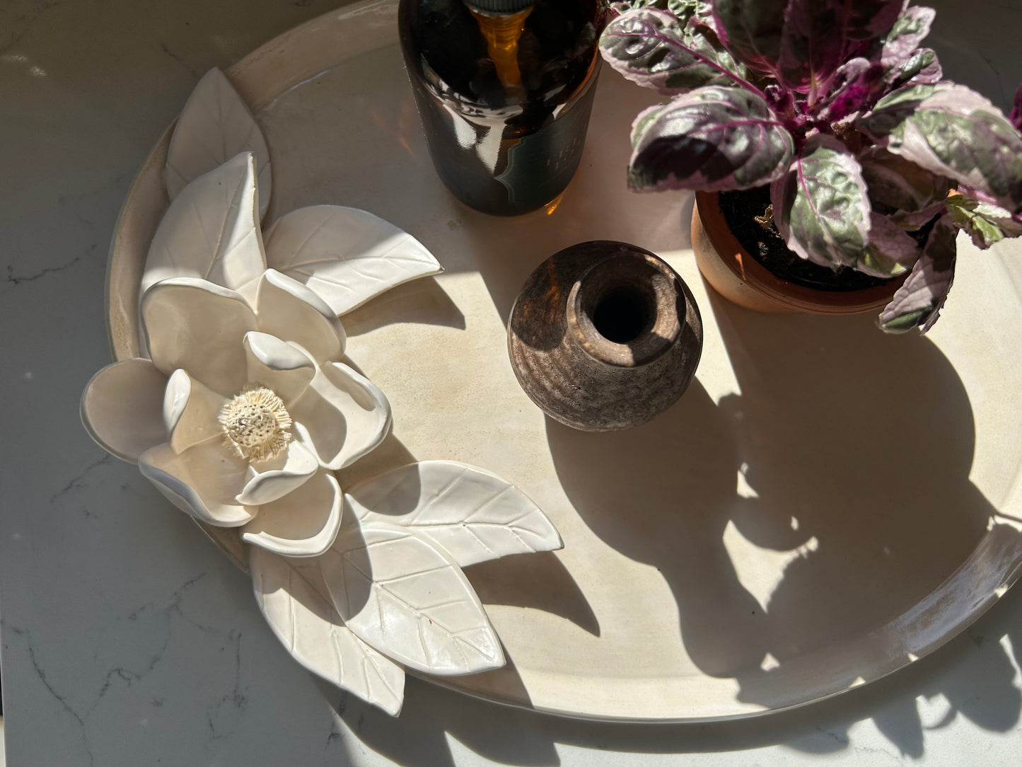 Large oval magnolia swag platter (n. 11)