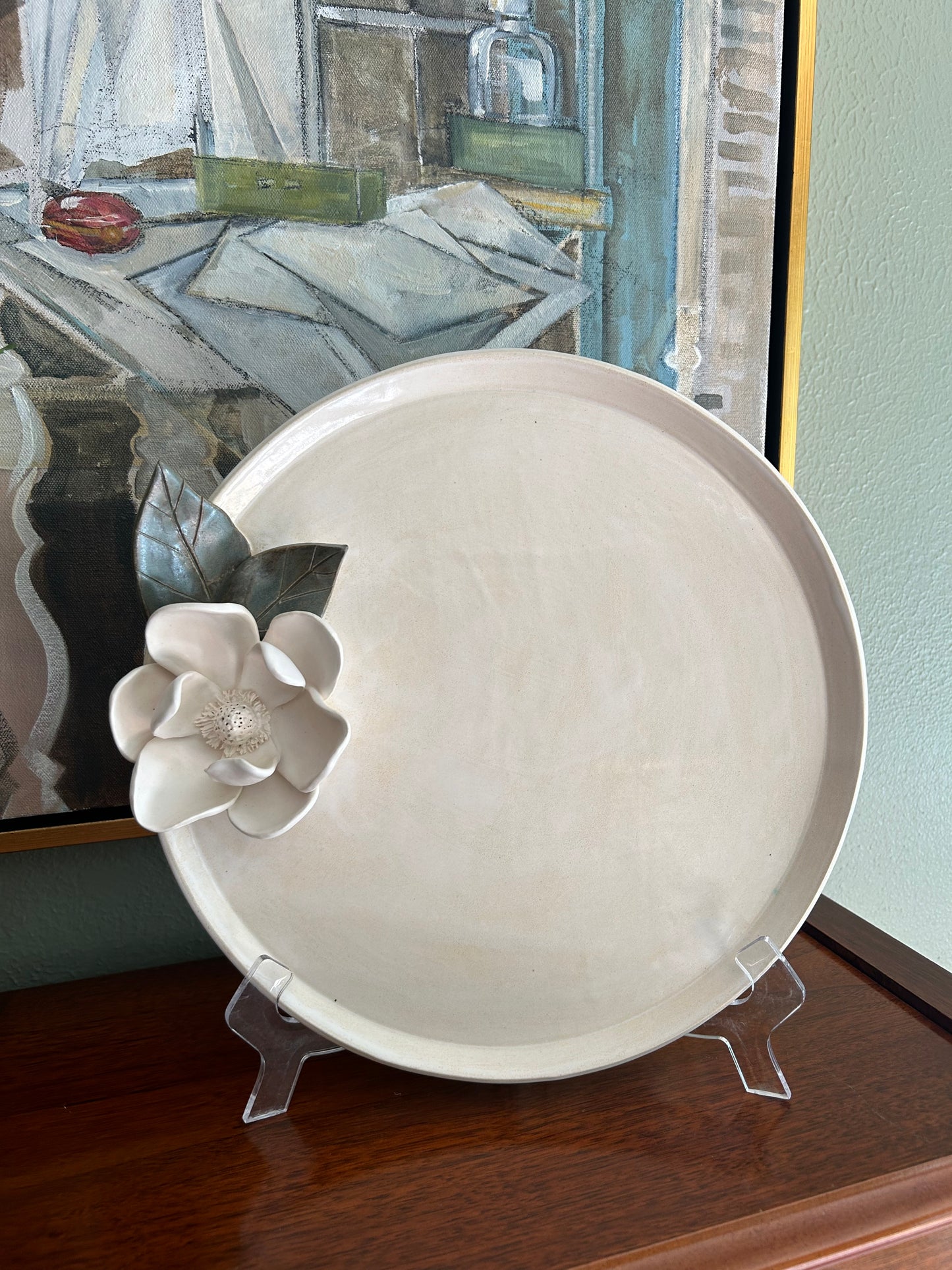 Circle magnolia platter (n. 12)