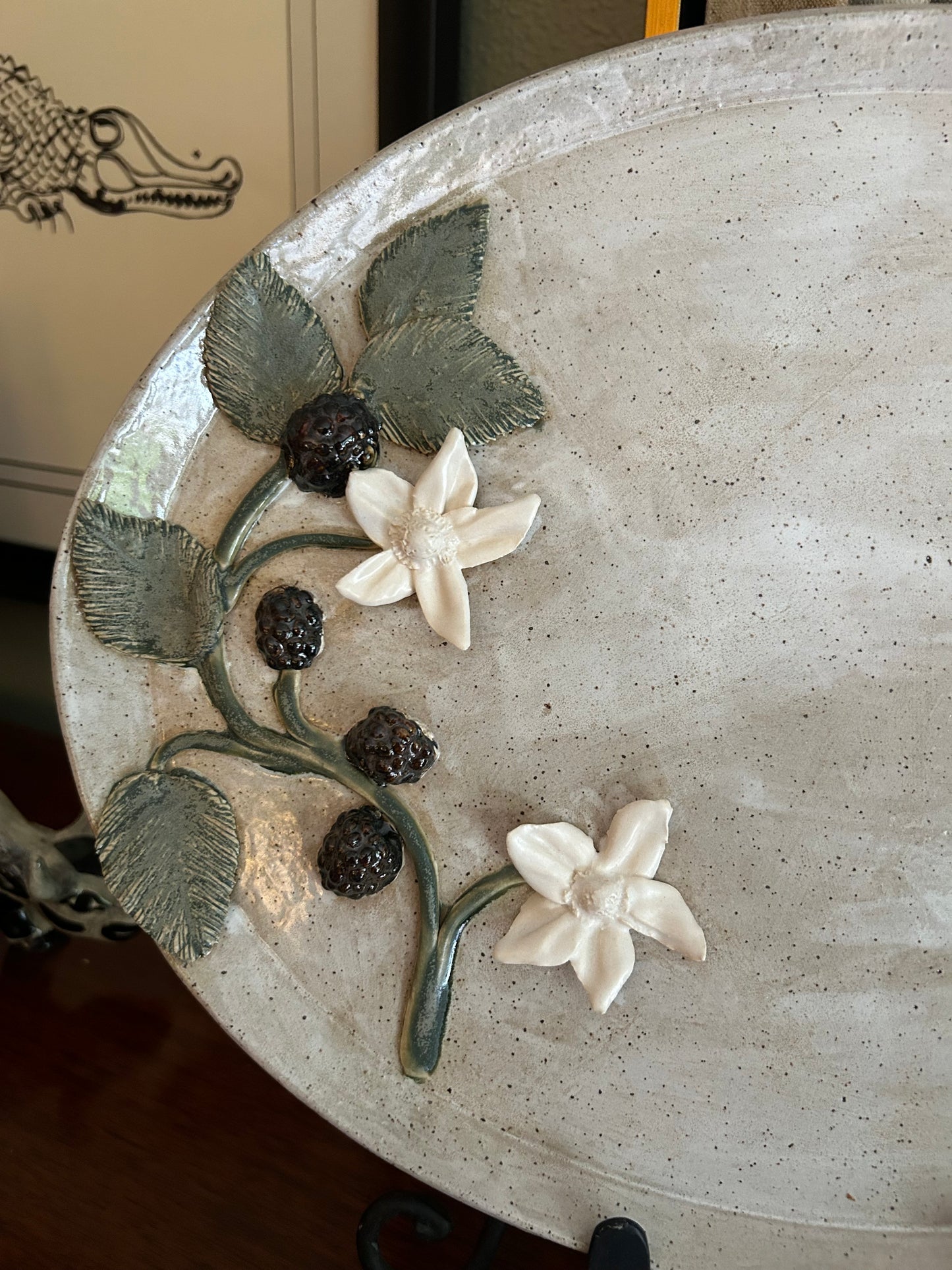 Dewberry Platter (Speckle Glaze)