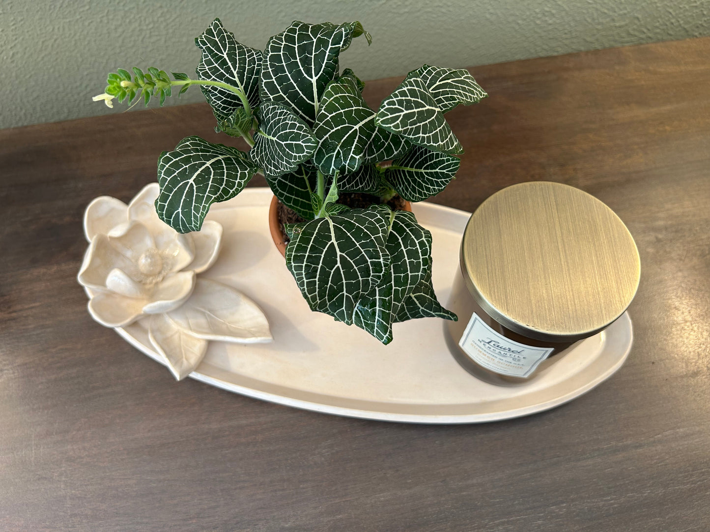 Small oval magnolia platter (n. 10)