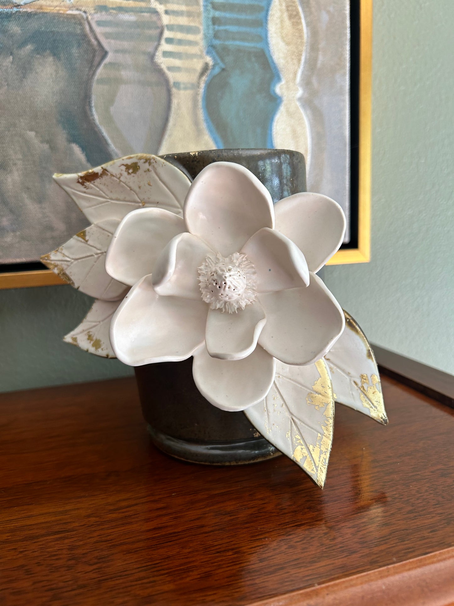 Vera Vase dark with gold (n. 15)