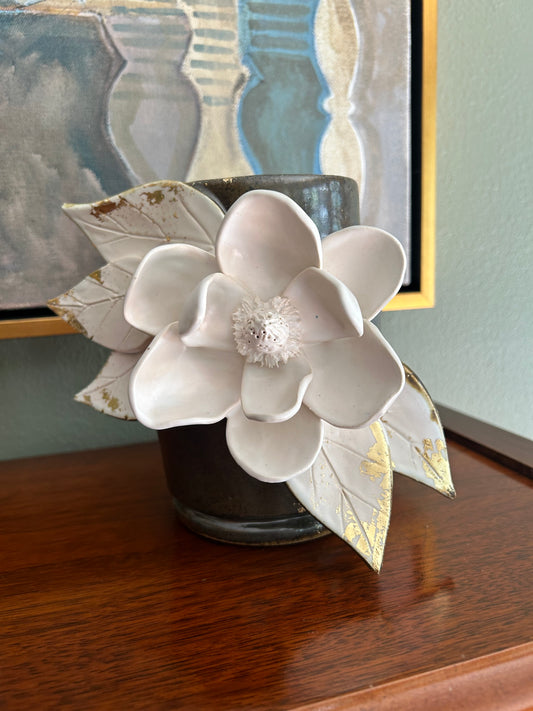 Vera Vase dark with gold (n. 15)