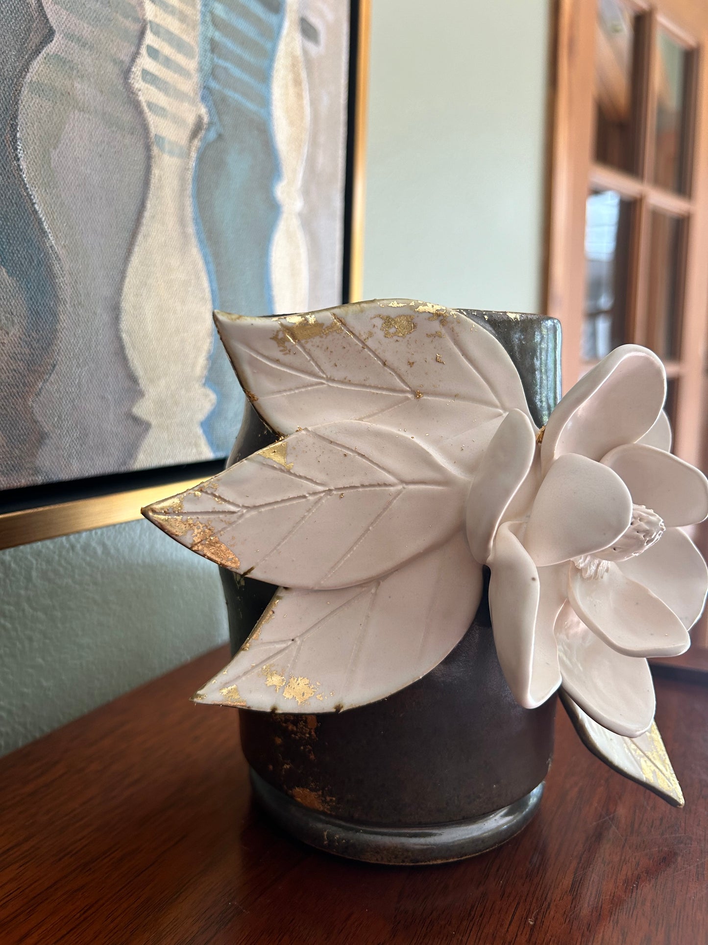 Vera Vase dark with gold (n. 15)