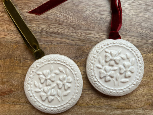 Dogwood Vintage Cookie Press Ornament