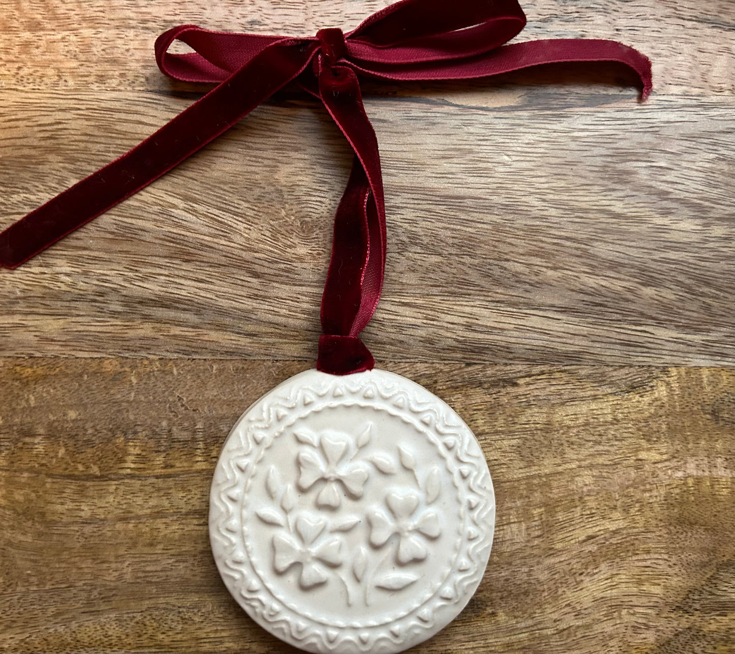 Dogwood Vintage Cookie Press Ornament