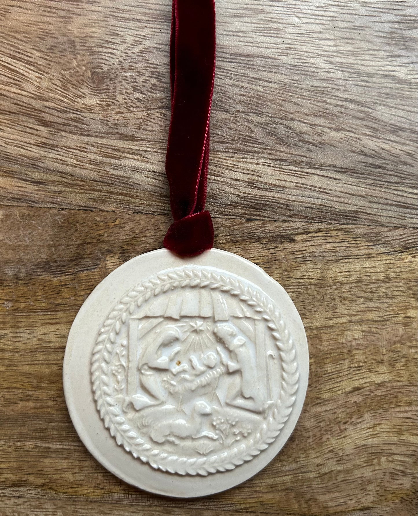 Nativity Vintage Cookie Press Ornament